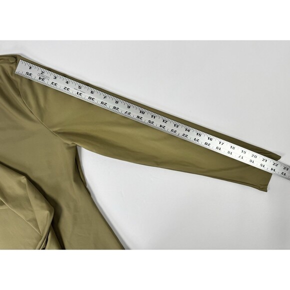 Canopea Swim Top Womens 6 Olive Green Long Sleeve UPF 50 Rash Guard Sustainable - Picture 9 of 12
